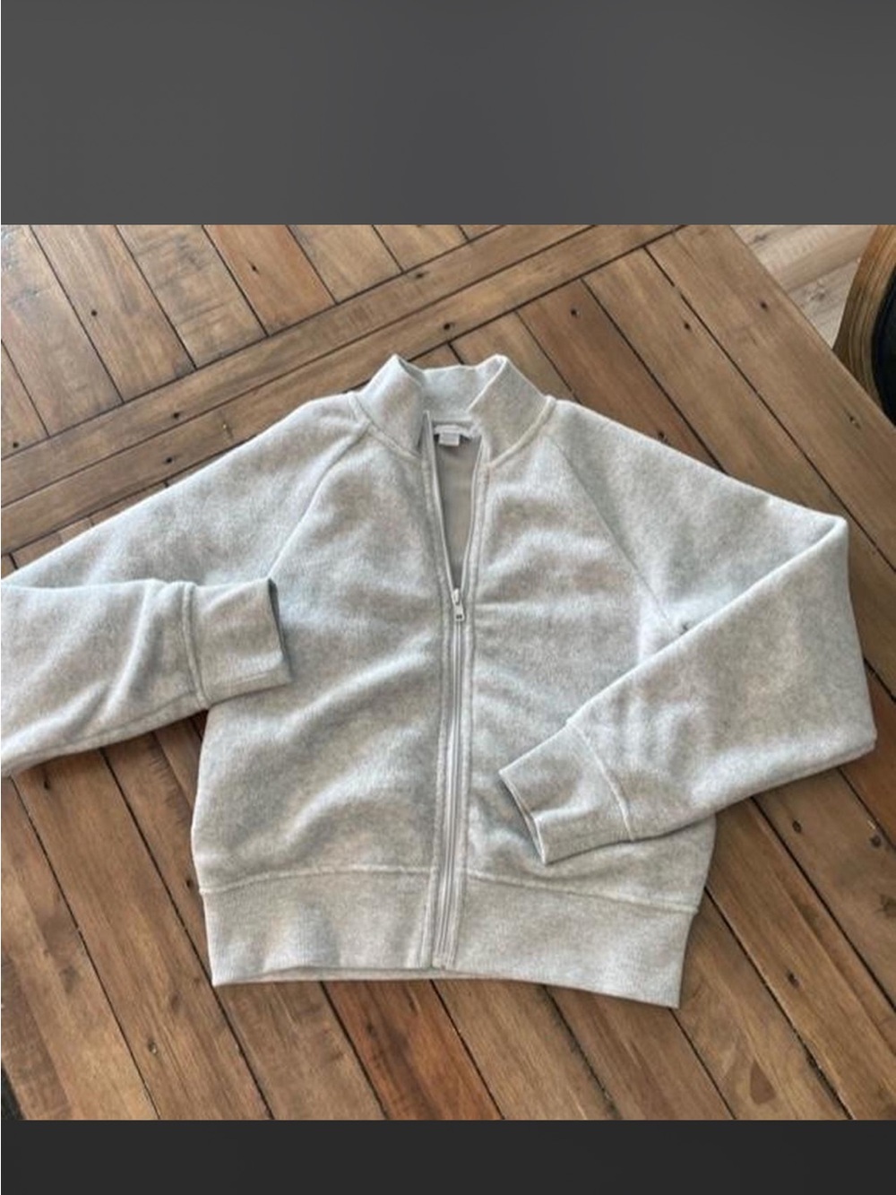 Skims zip up fleece jacket size medium - Picture 2 of 4